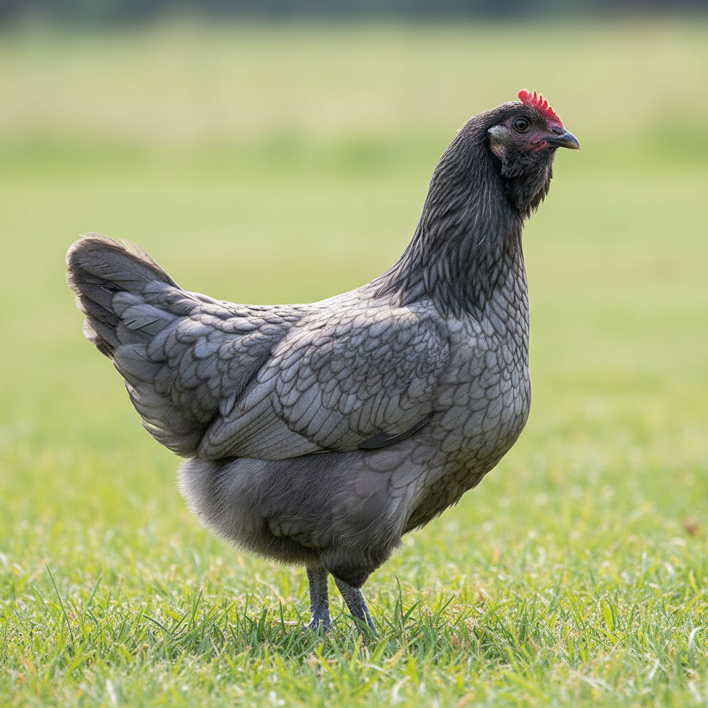 Ameraucana chicken breed portrait
