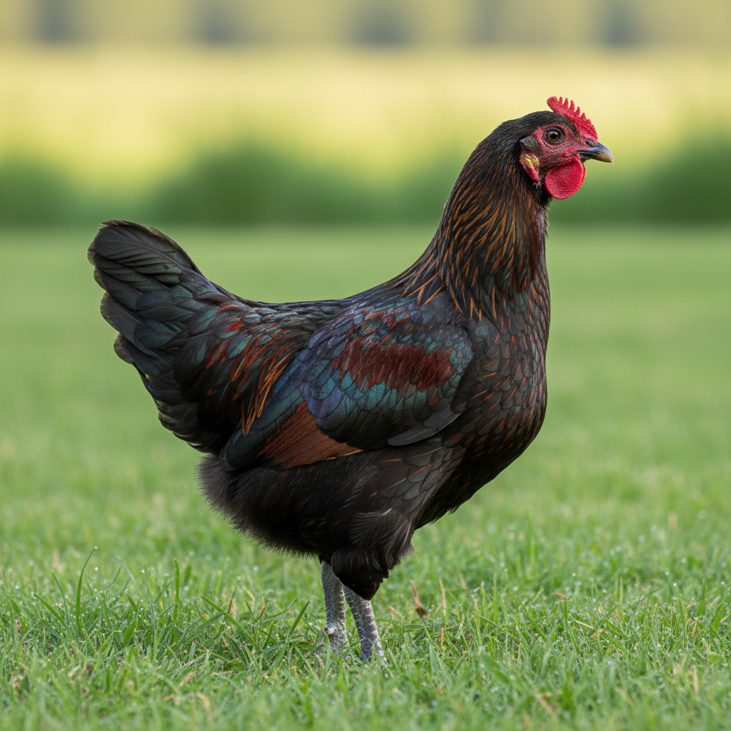 Araucana chicken breed portrait