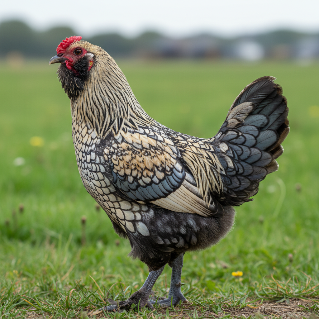 Belgian d’Anvers chicken breed portrait