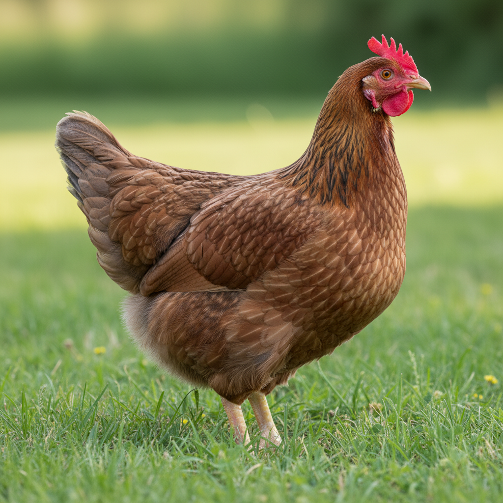 Bielefelder chicken breed portrait