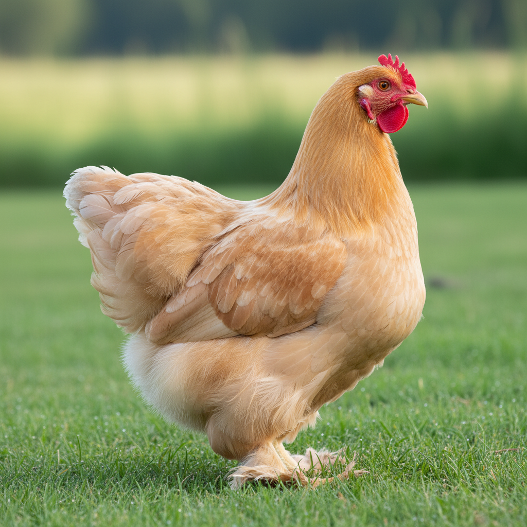 Cochin chicken breed portrait