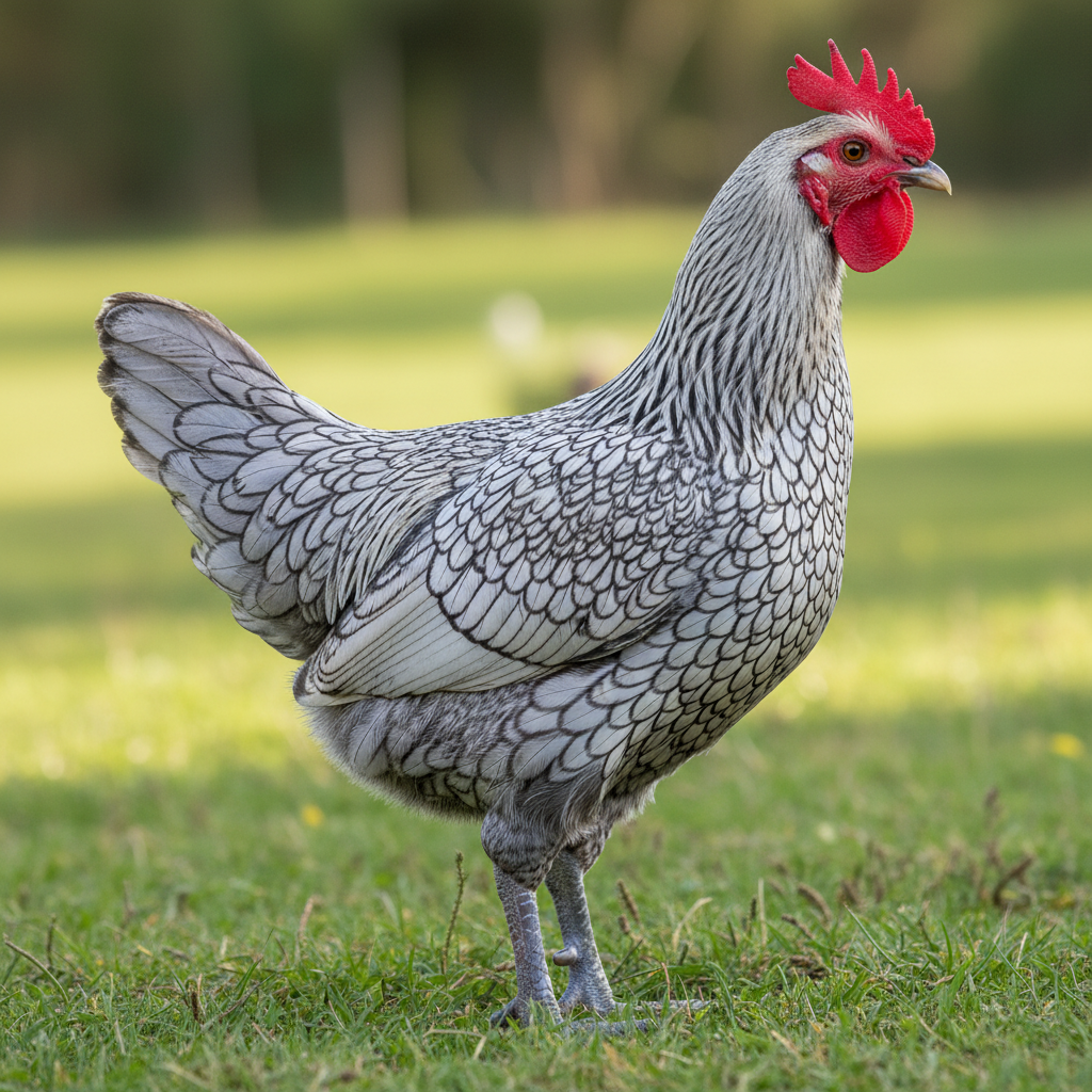Fayoumi chicken breed portrait