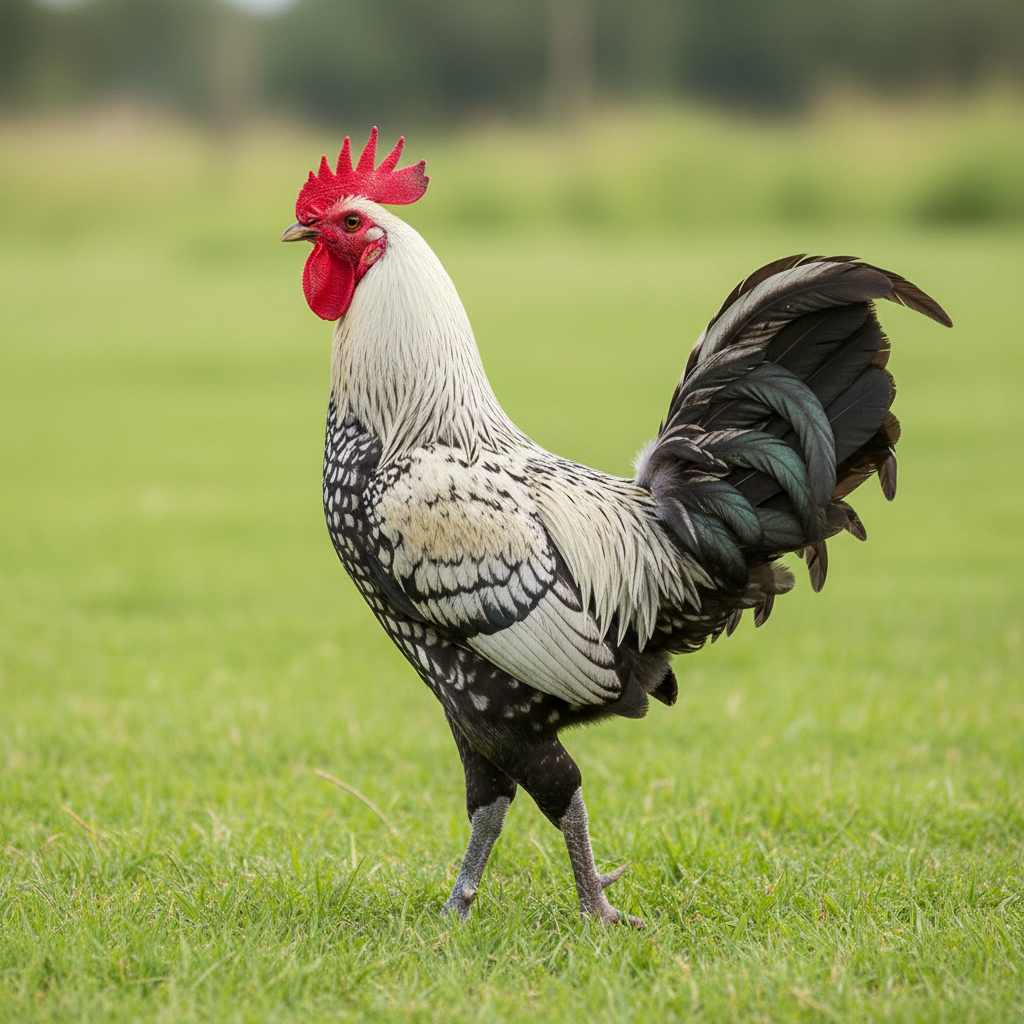 Fayoumi chicken breed portrait