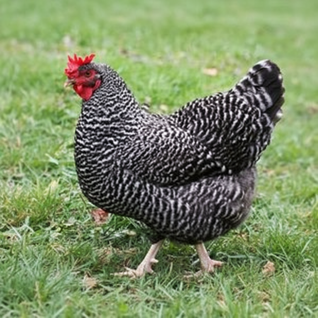 Holland chicken breed portrait