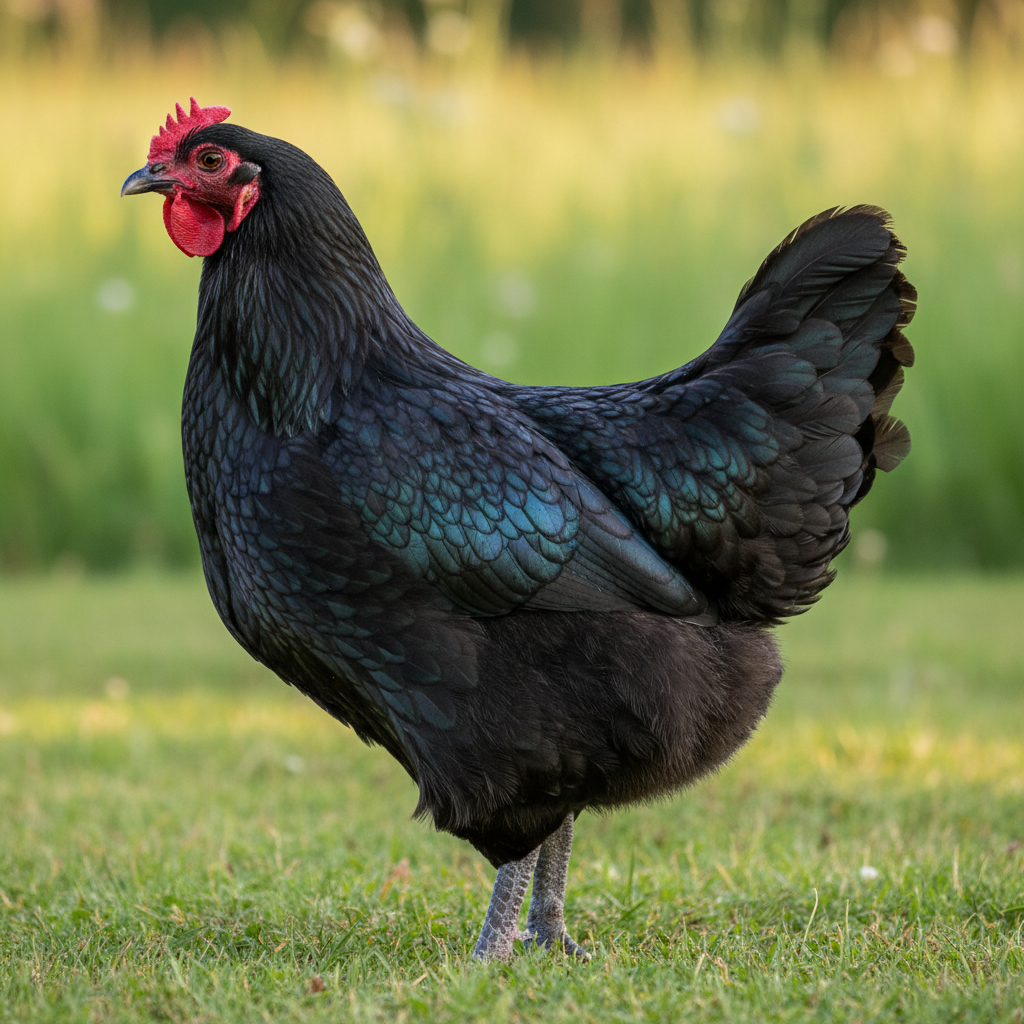 Jersey Giant chicken breed portrait