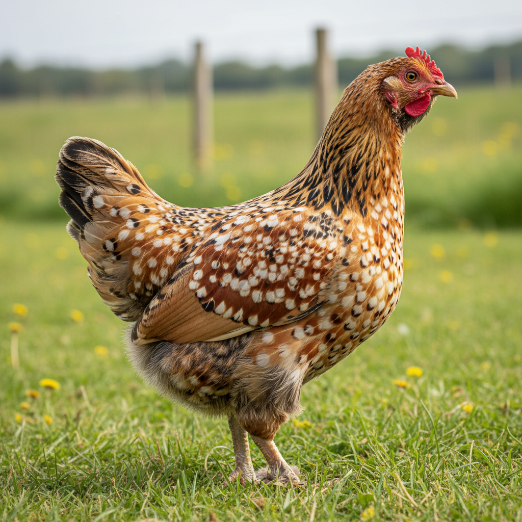 Mille Fleur d’Uccle chicken breed portrait