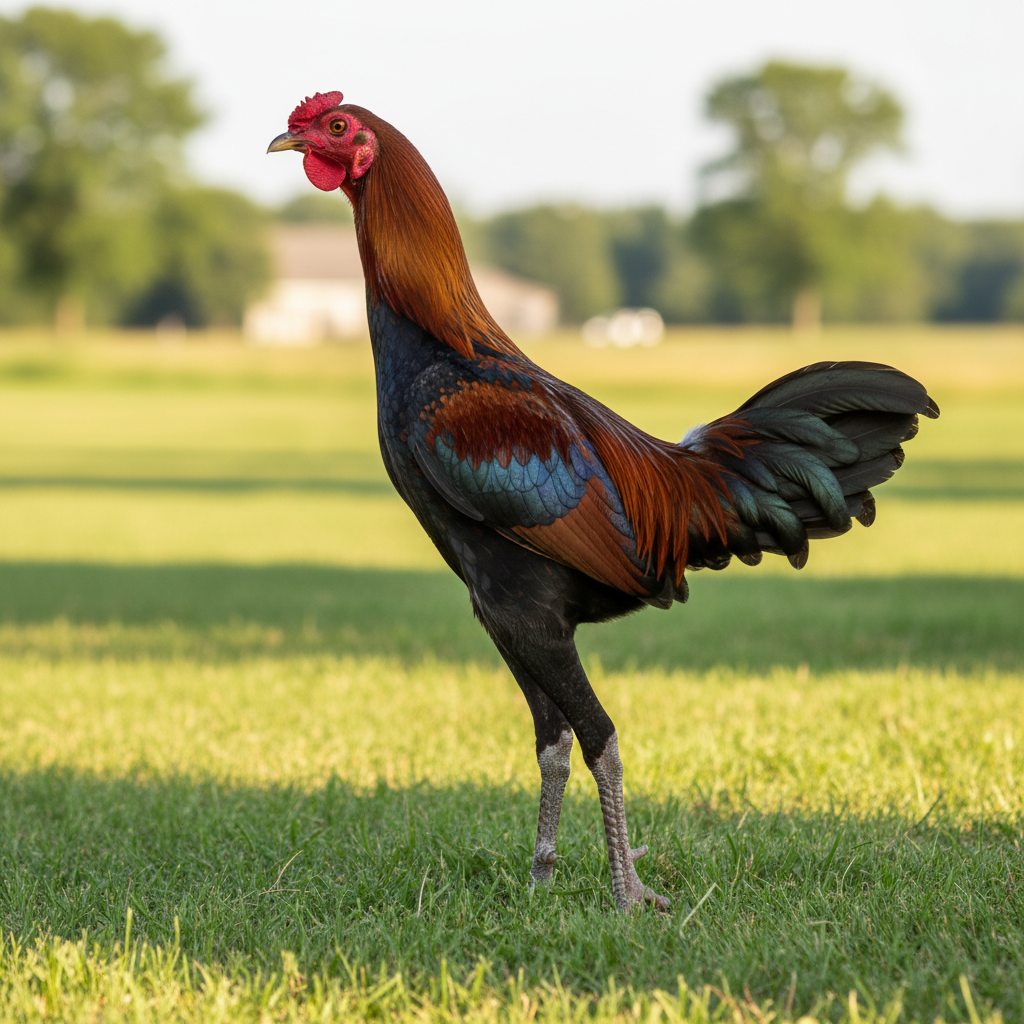 Modern Game chicken breed portrait