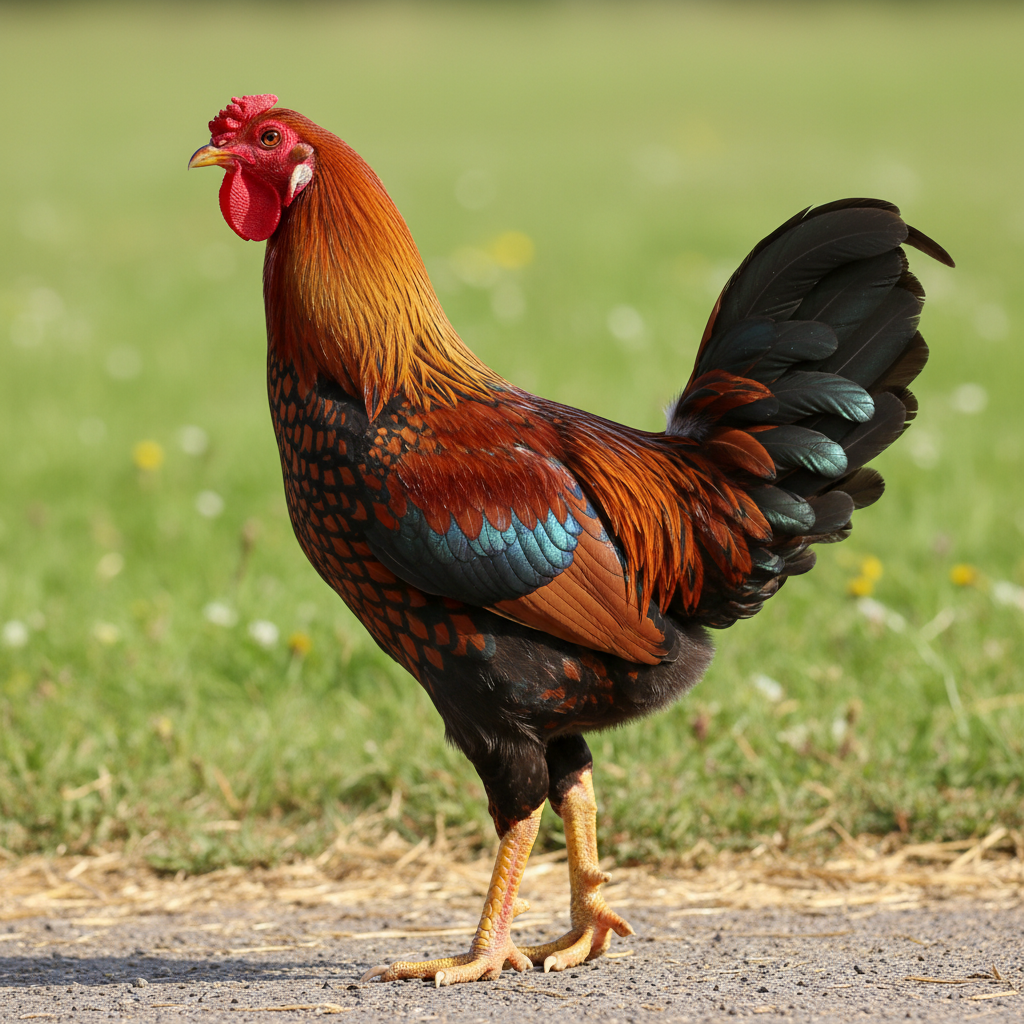 Shamo chicken breed portrait