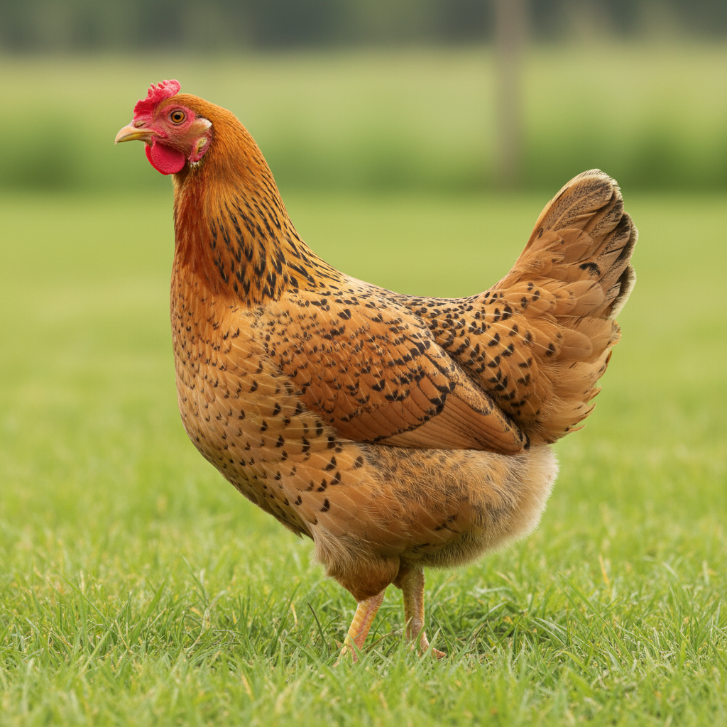 Sicilian Buttercup chicken breed portrait