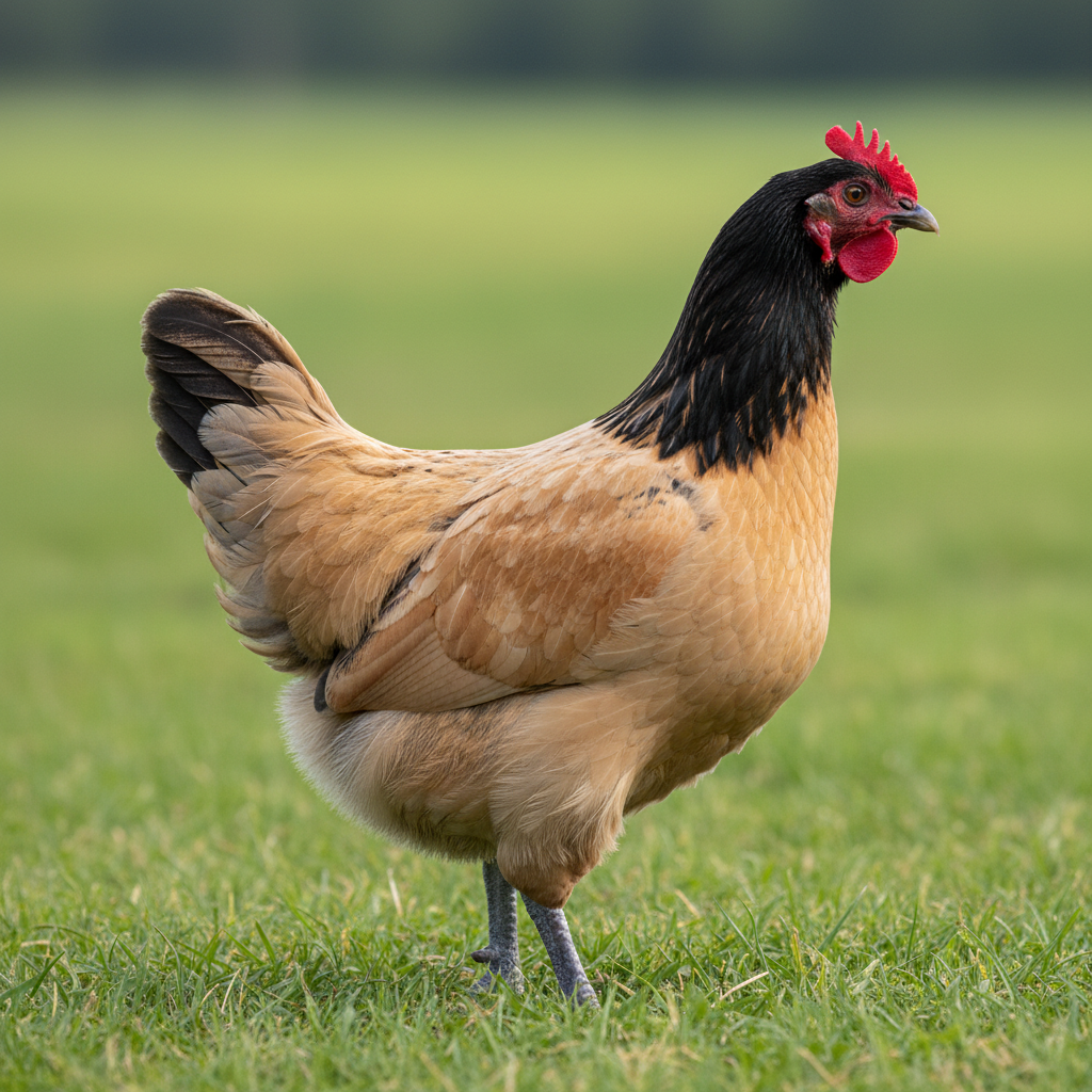 Vorwerk chicken breed portrait