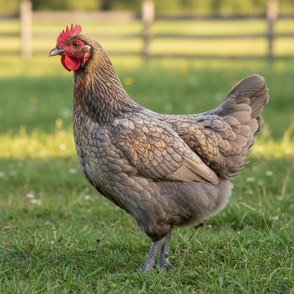 Whiting True Blue chicken breed portrait