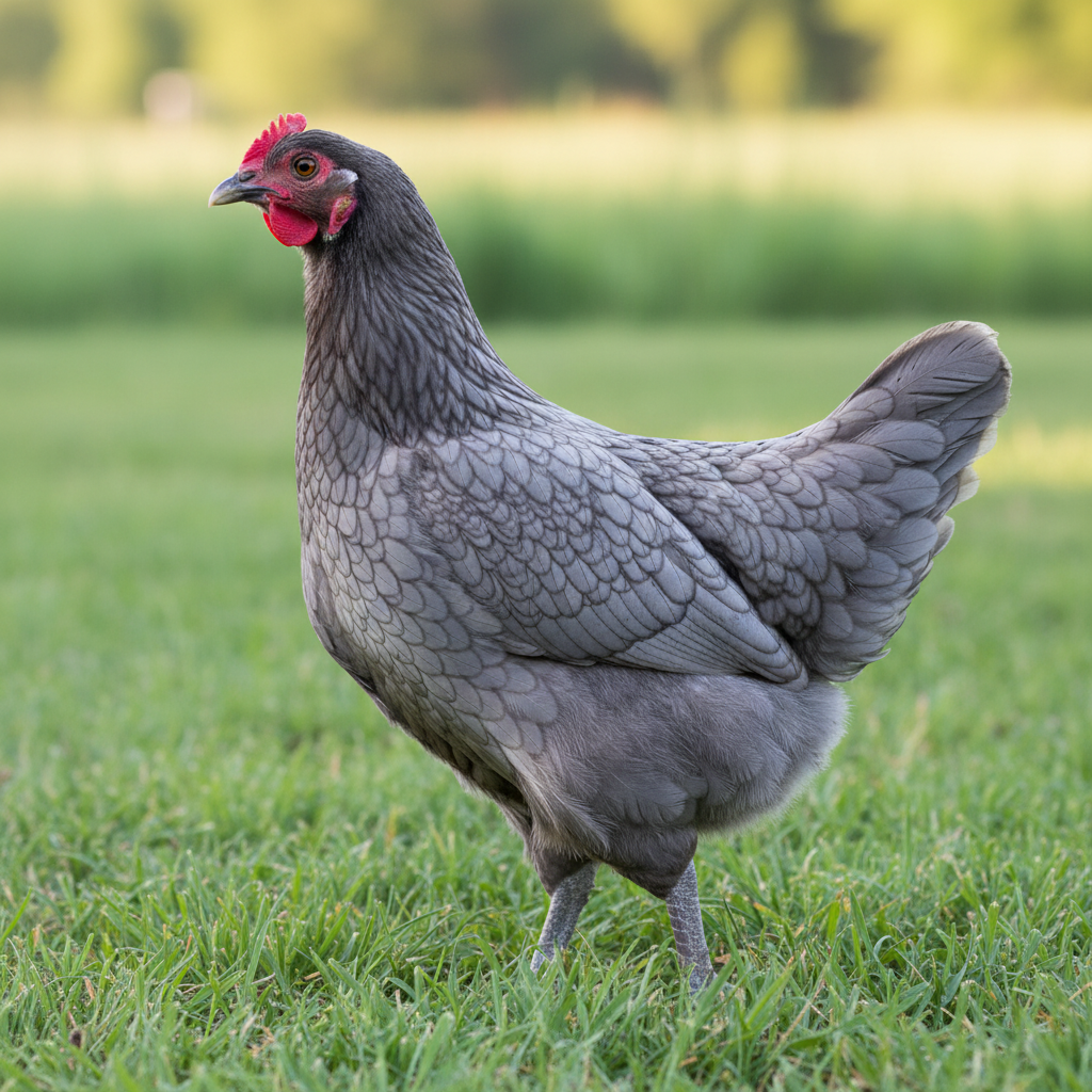 Whiting True Blue chicken breed portrait