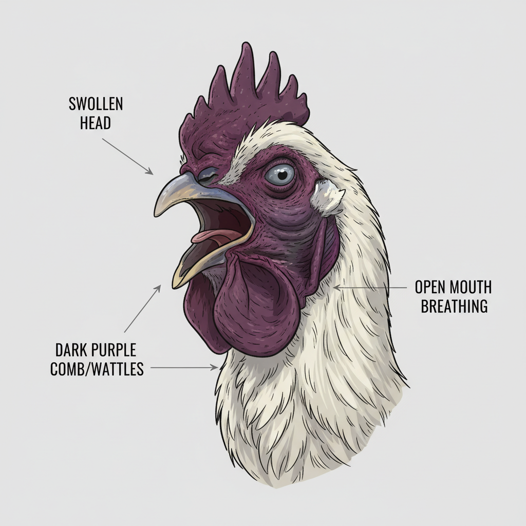 AI illustration of Avian Influenza (HPAI)