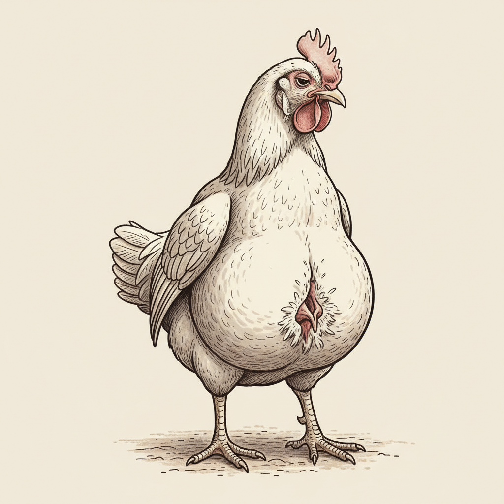 AI illustration of Egg Binding
