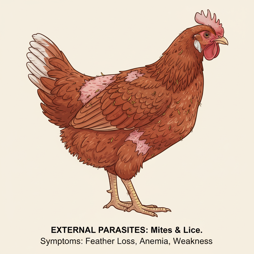 AI illustration of External Mites and Lice