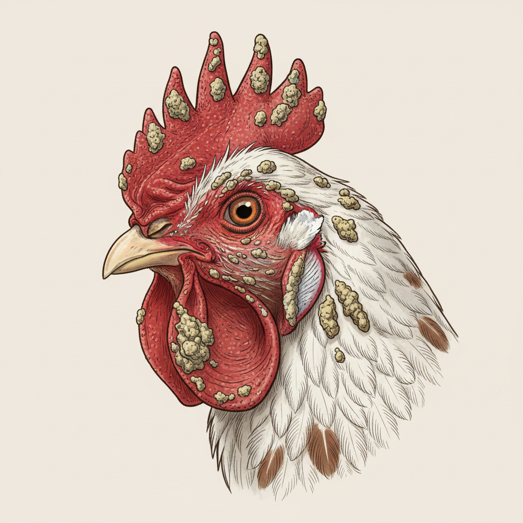 AI illustration of Fowl Pox