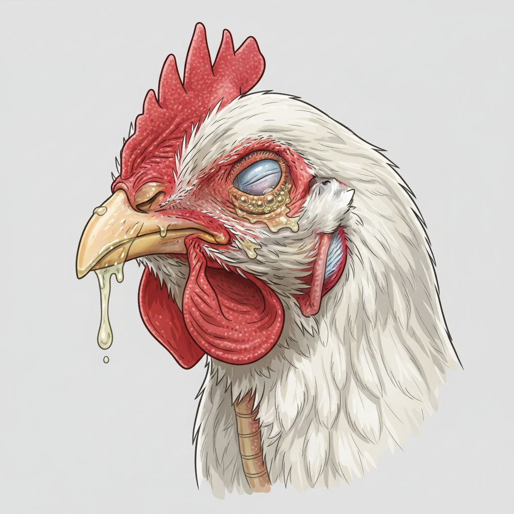 AI illustration of Mycoplasma Gallisepticum (MG)